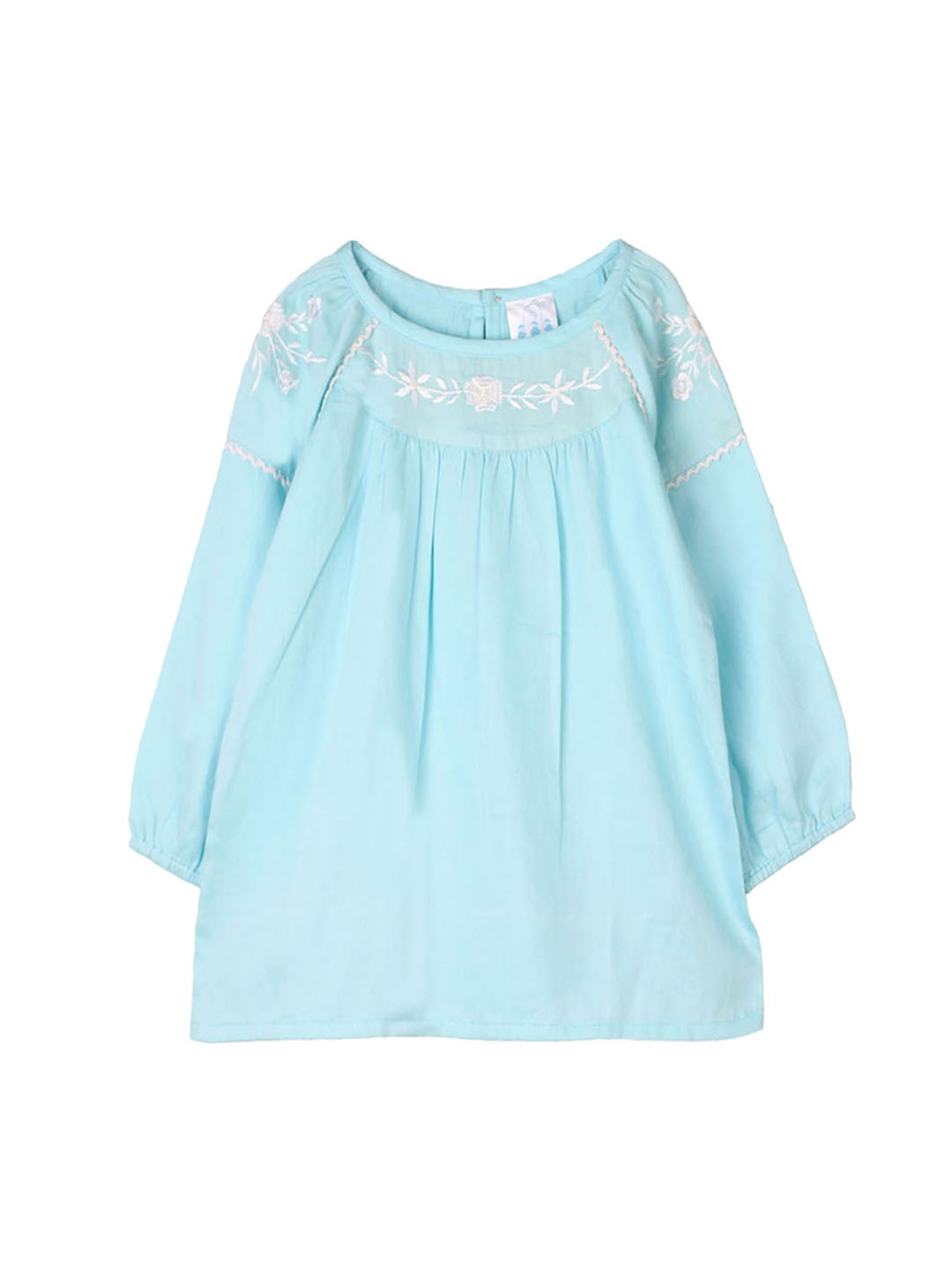 

My Little Lambs Girls Blue Solid Top