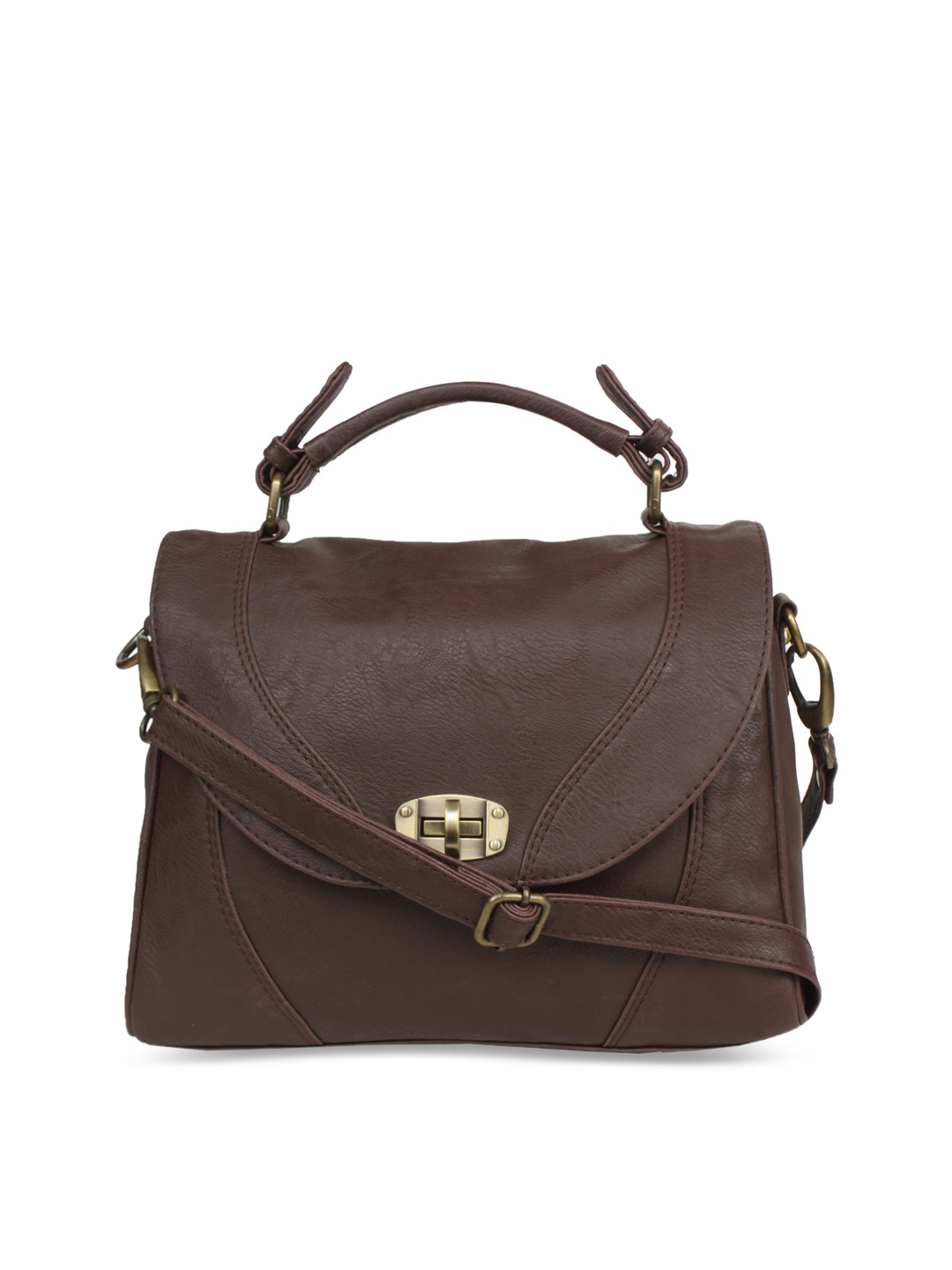 

Bagsy Malone Brown Solid Handheld Bag