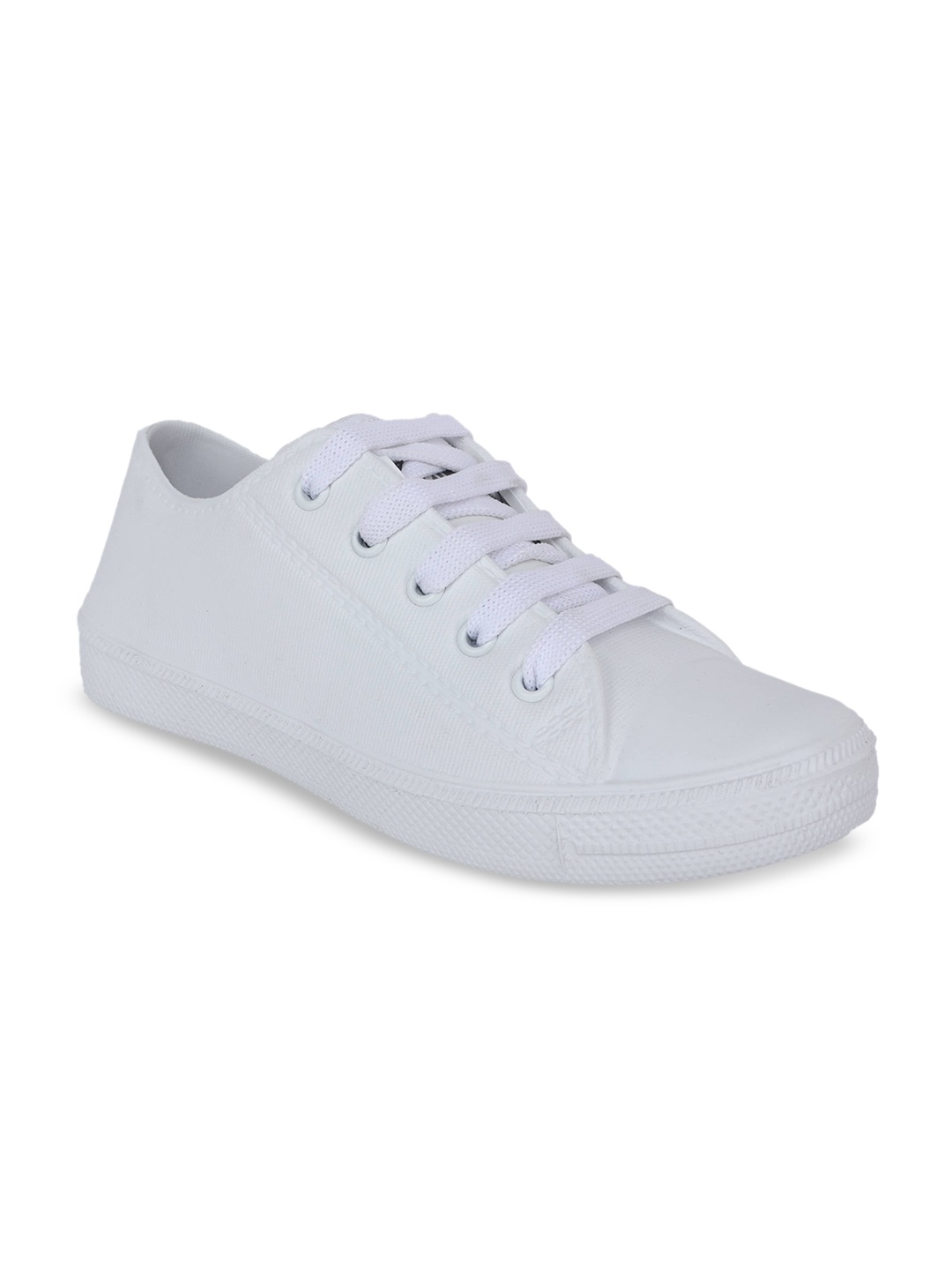 

Action Plus Textured Lace-Up Sneakers, White