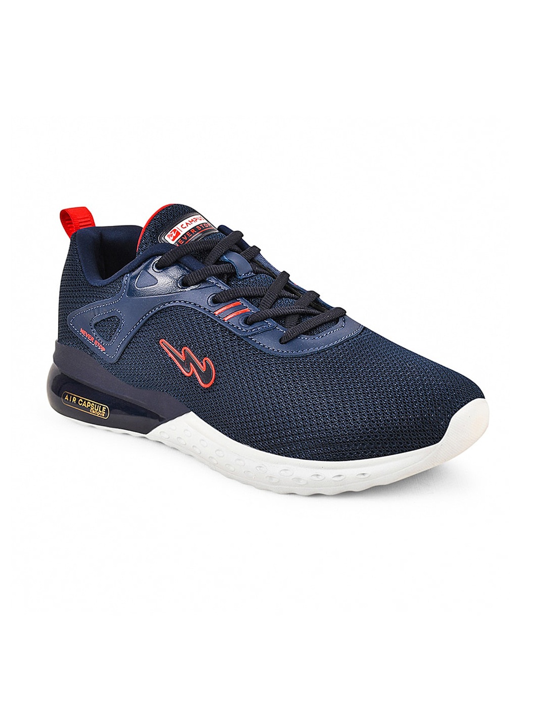 

Campus Men Mesh Running Sports Shoes, Navy blue