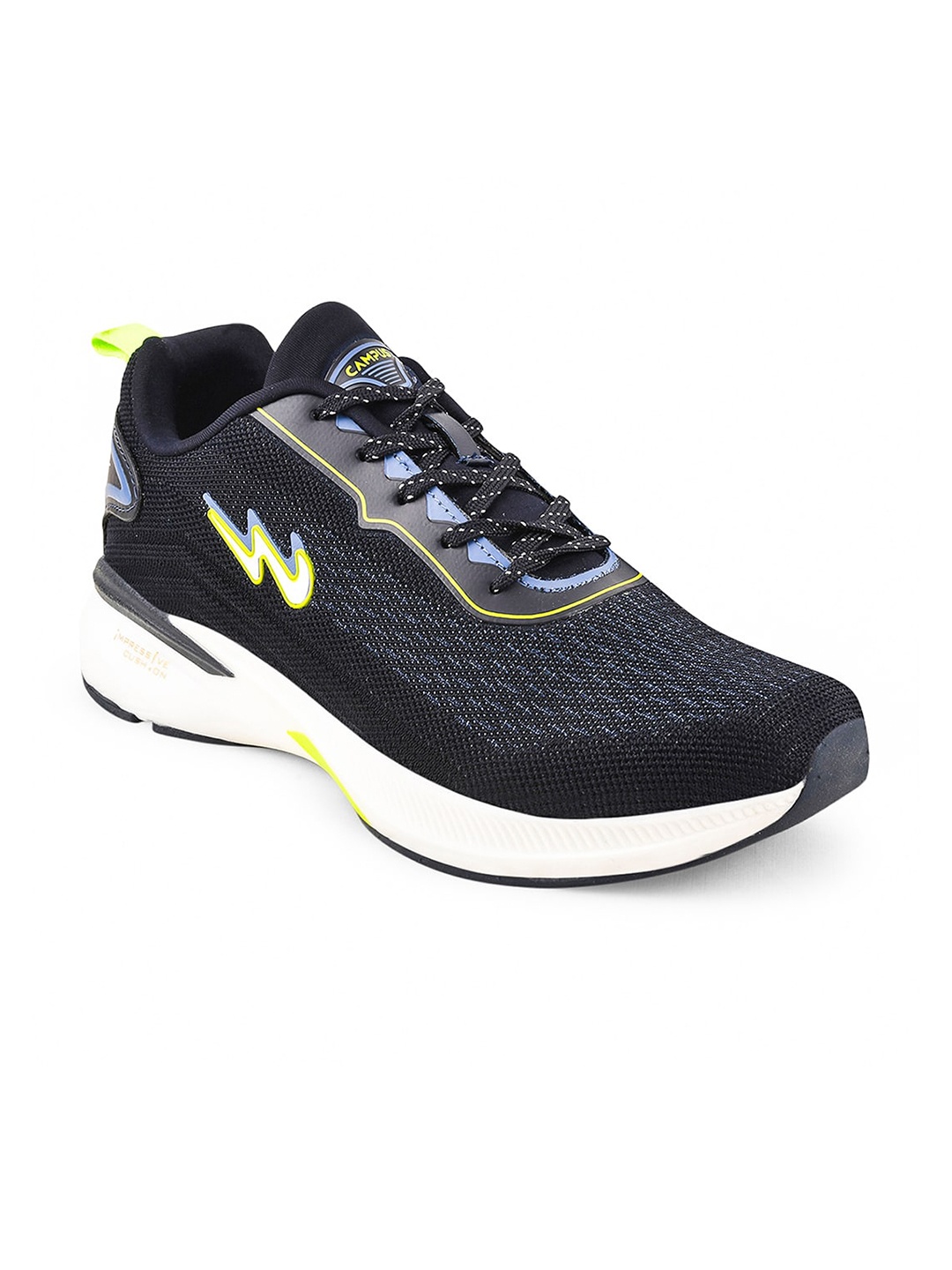 

Campus Men Lace-Ups Mesh Running Sports Shoes, Navy blue