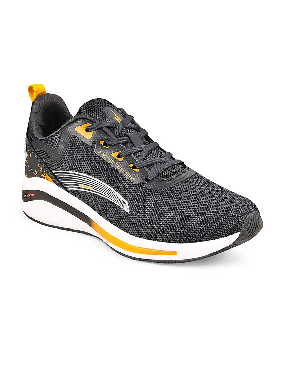 

Campus Men Lace-Ups Mesh Running Sports Shoes, Grey
