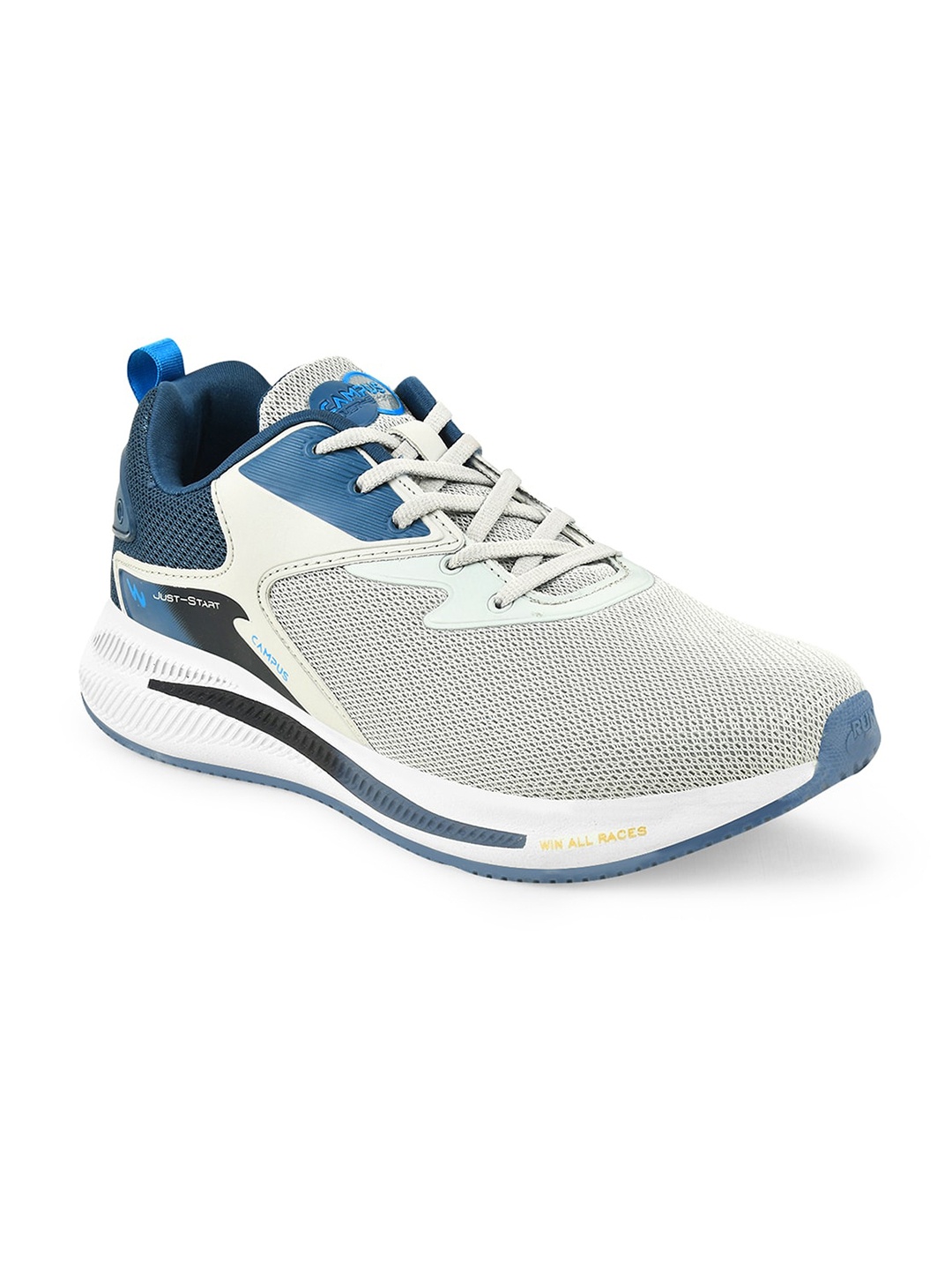 

Campus Men Lace-Ups Mesh Running Sports Shoes, Grey
