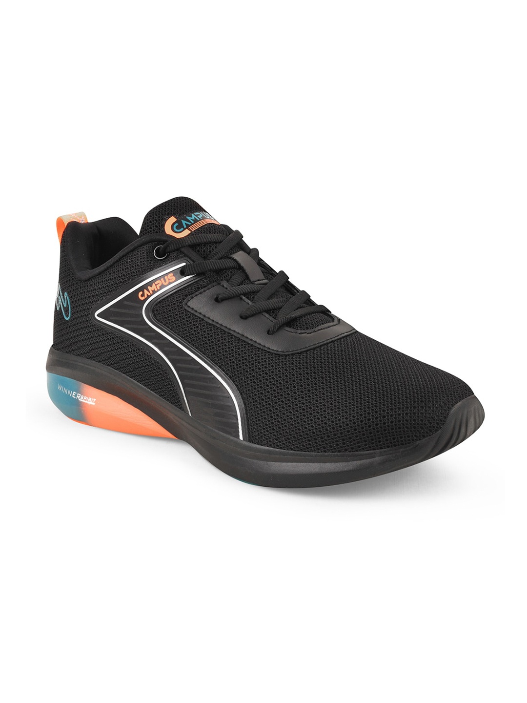 

Campus Men Camp-Thrive Running Shoes, Black