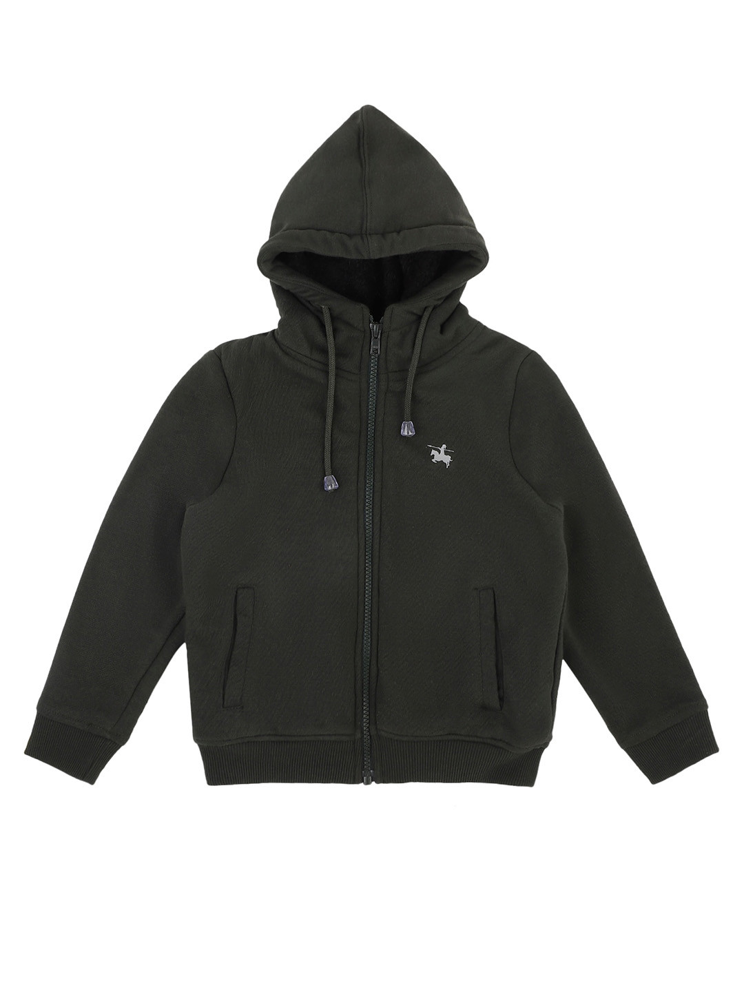 

Cantabil Boys Hooded Fleece Sweatshirt, Olive
