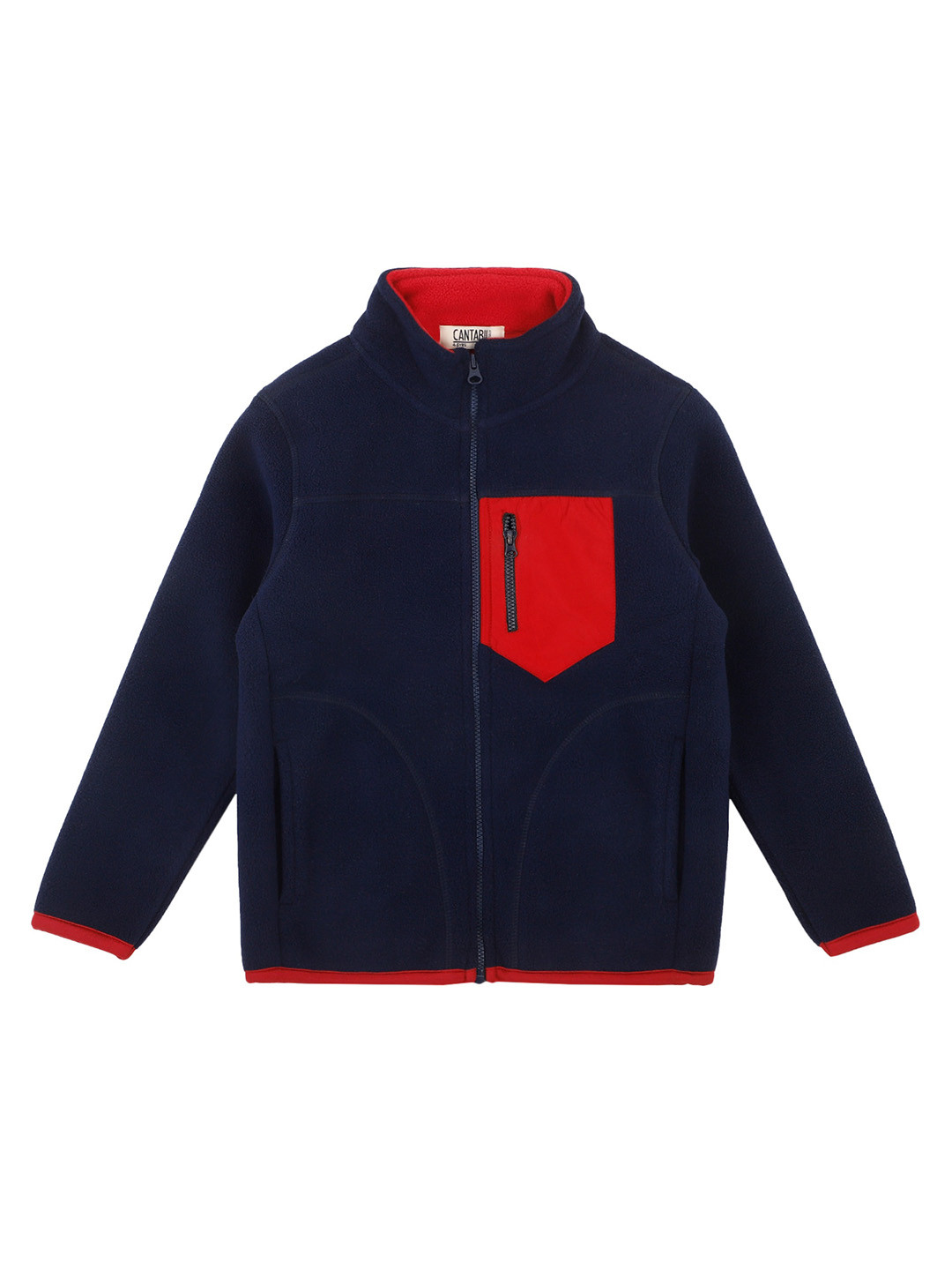 

Cantabil Boys Mock Collar Fleece Sweatshirt, Blue