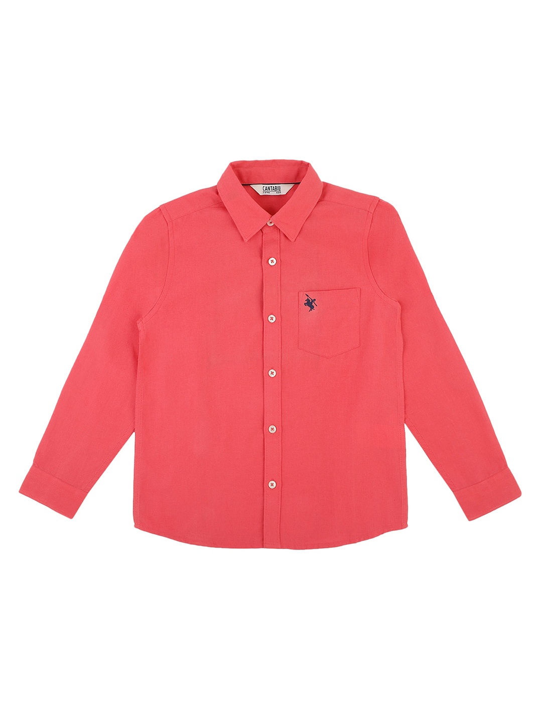 

Cantabil Boys Casual Cotton Shirt, Coral