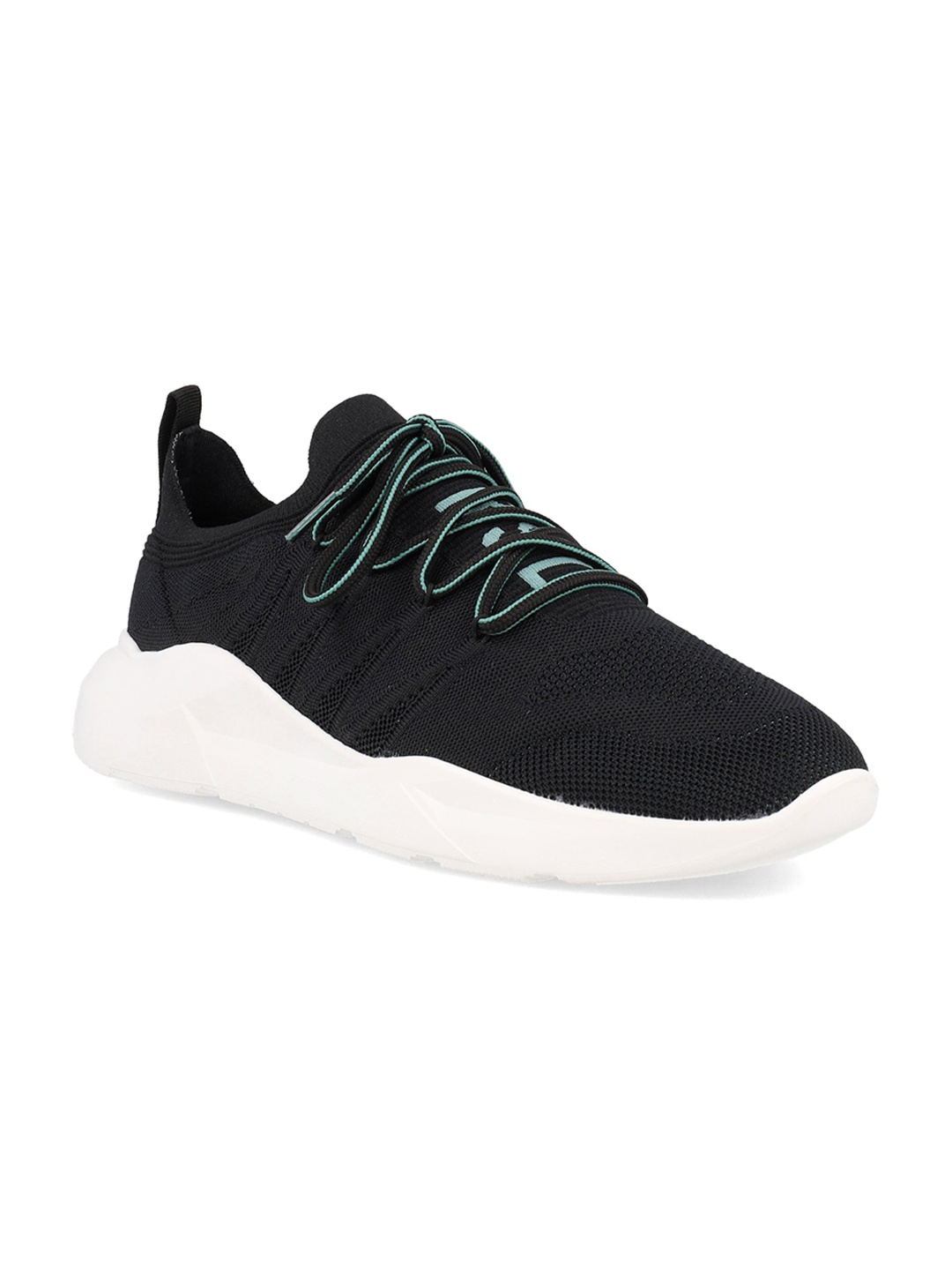 

FREESOUL Unisex Woven Design Lace-Up Sneakers, Black