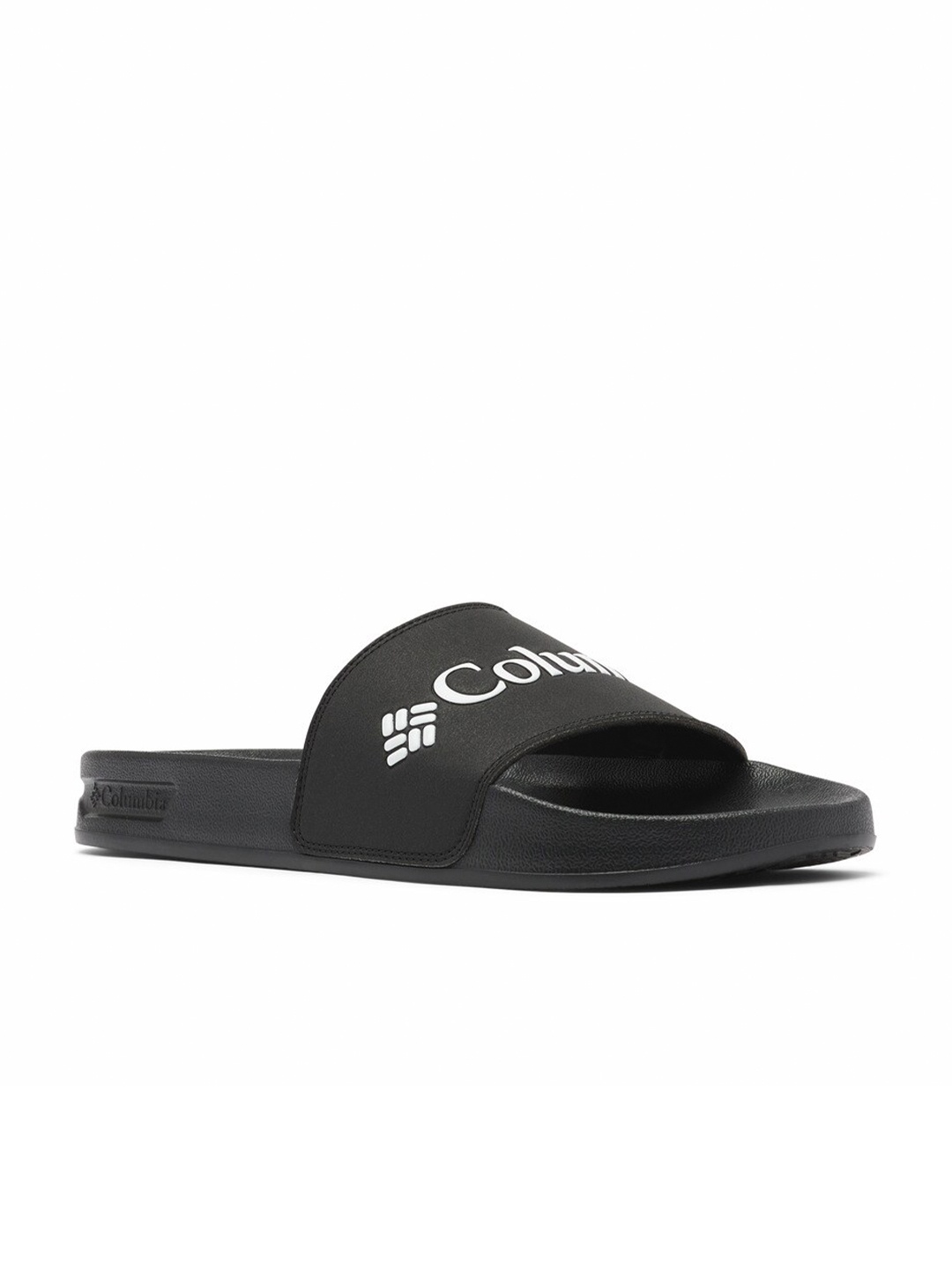 

Columbia Men Black & White Printed Sliders