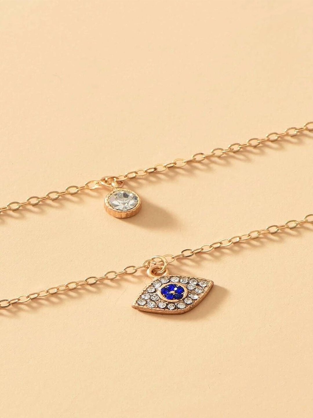 

Pinapes Set of 2 Gold-Plated Statement Necklace