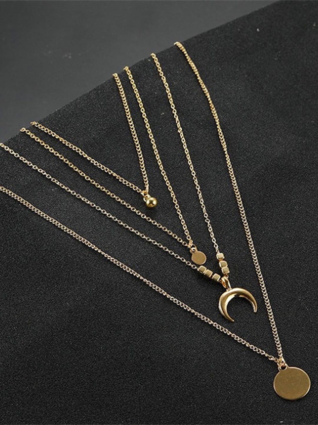 

Pinapes Set of 2 Gold-Plated Layered Chain