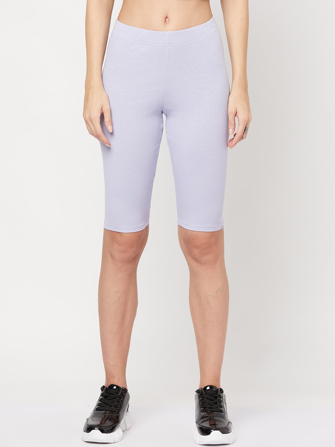 

YOONOY Women Skinny Fit High-Rise Cycling Sports Shorts, Lavender