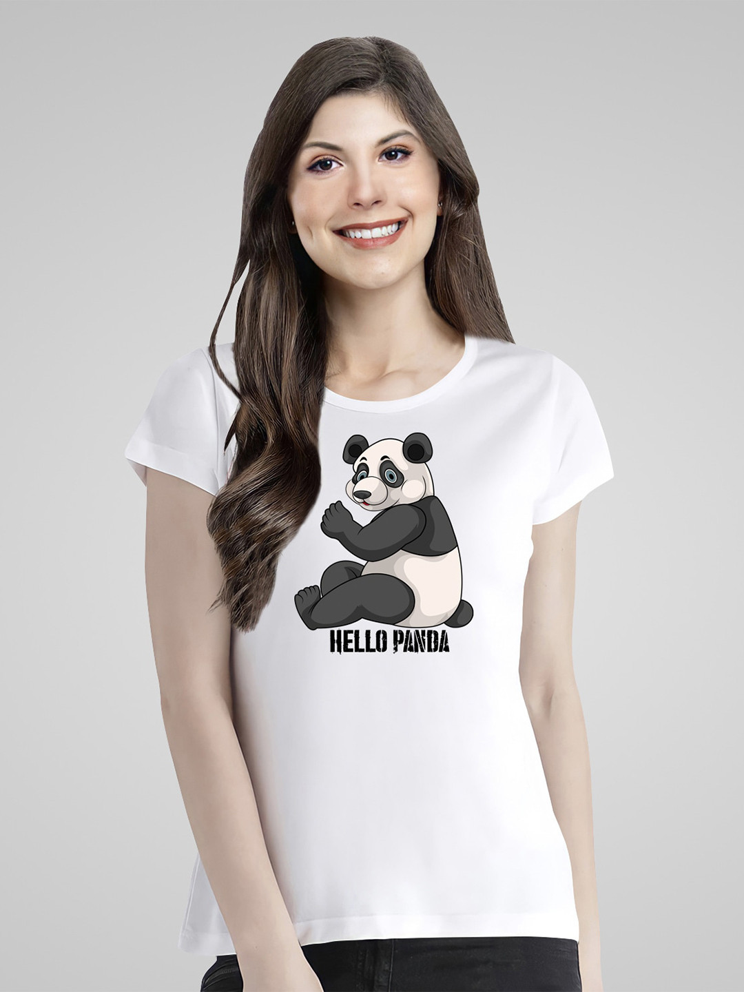 

Pootlu Kung Fu Panda Printed Pure Cotton T-shirt, White