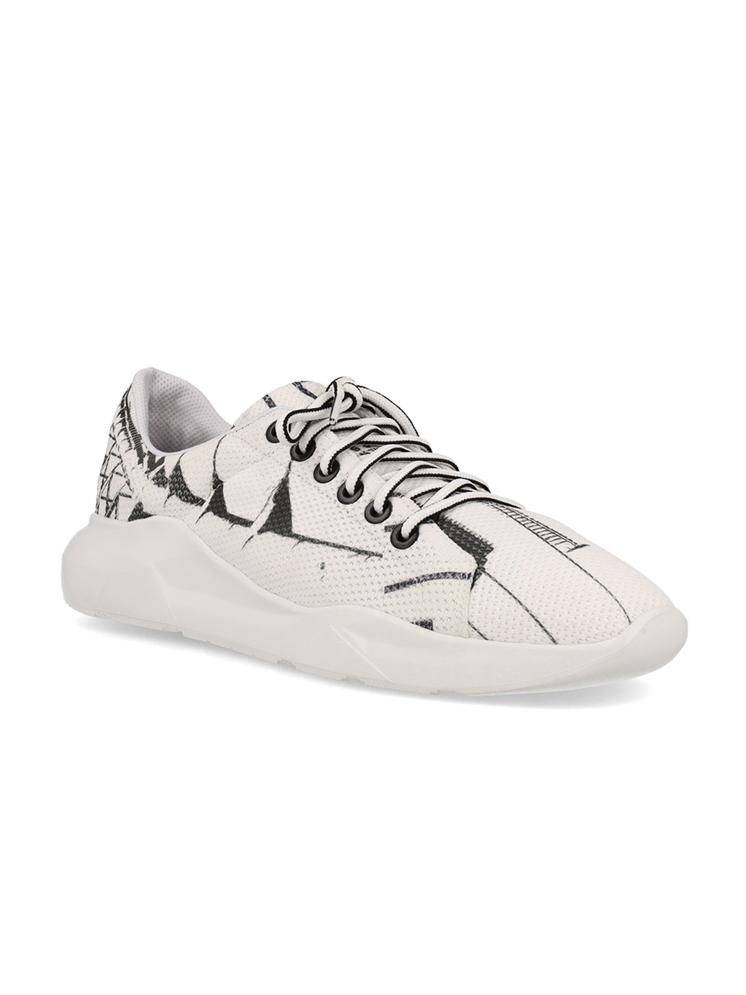 

FREESOUL Unisex Printed Textile Sneakers, White