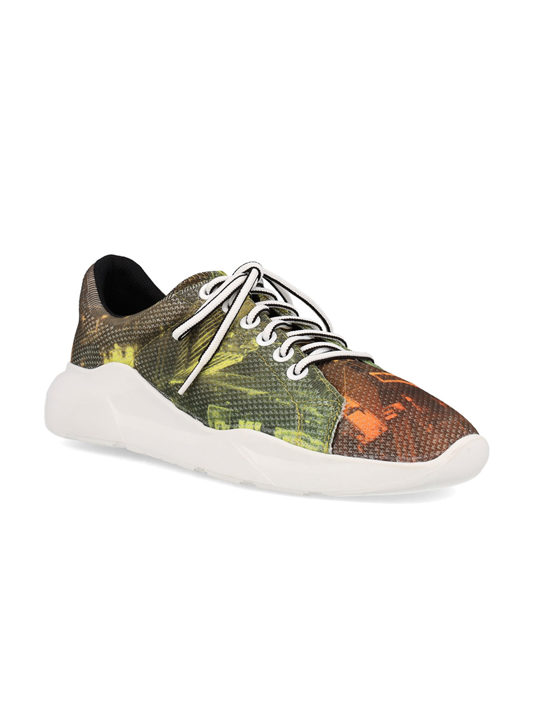 

FREESOUL Unisex Printed Textile Sneakers, Green