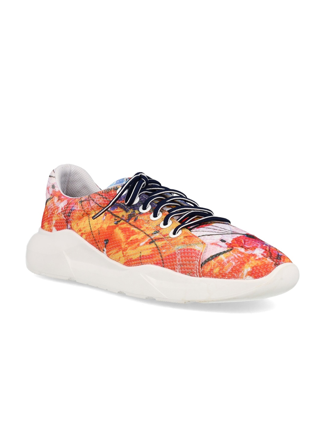 

FREESOUL Unisex Printed Textile Sneakers, Orange