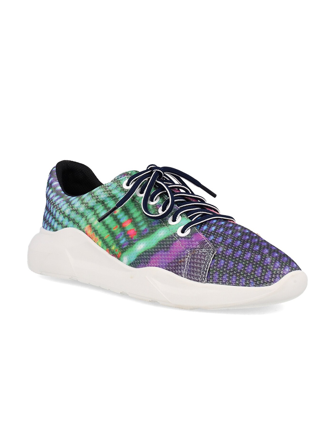 

FREESOUL Unisex Printed Textile Sneakers, Blue