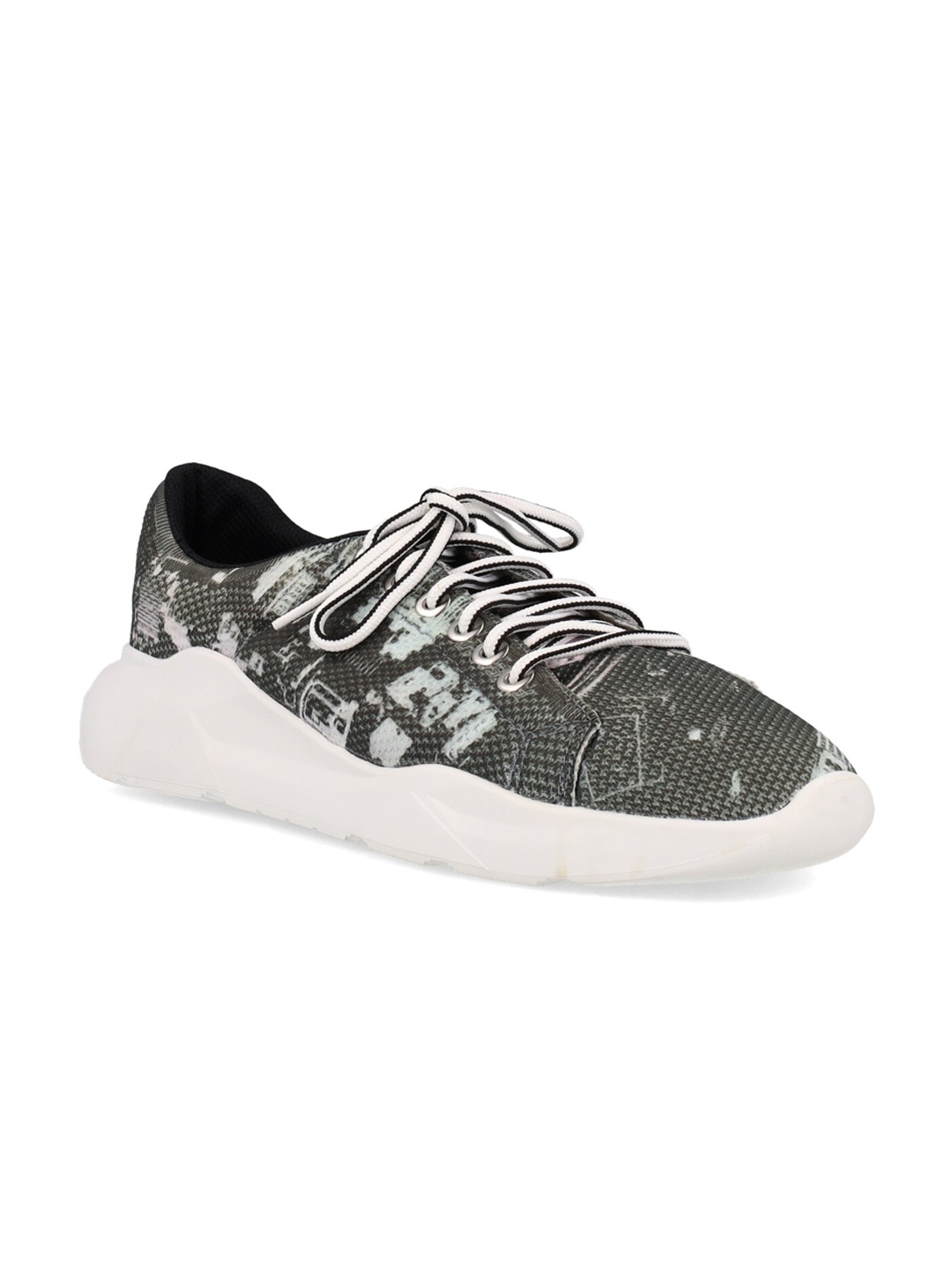 

FREESOUL Unisex Printed Textile Sneakers, Black