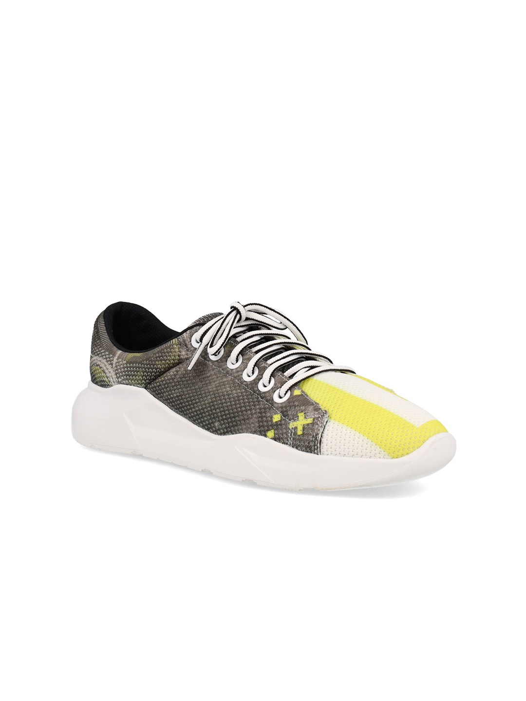 

FREESOUL Unisex Printed Textile Sneakers, Grey