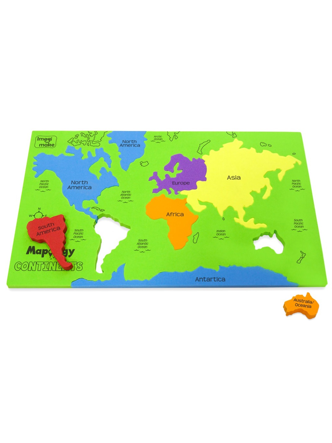 

Imagimake Kids Mapology Puzzle Learning & Development Toys, Yellow