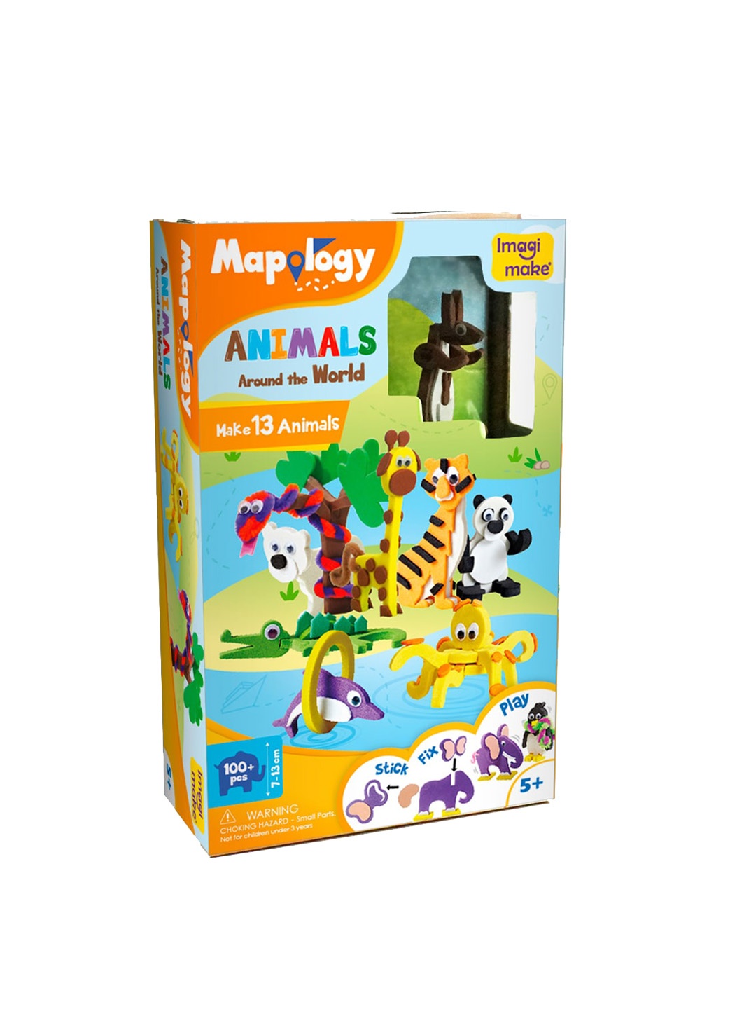 

Imagimake Kids Mapology Fun Game, Brown