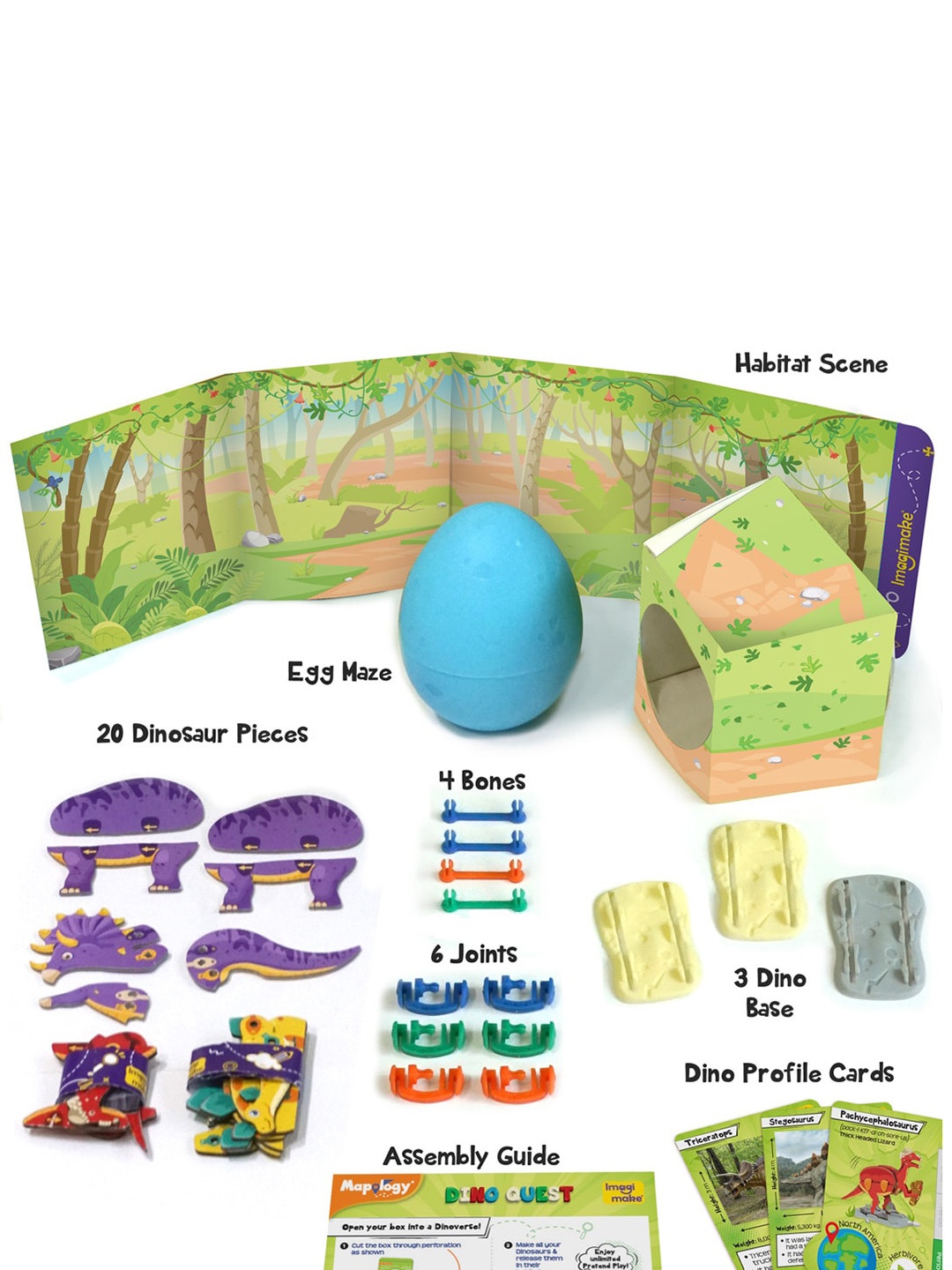 

Imagimake Kids Dino Quest Skill Learning & Development Toys, Blue