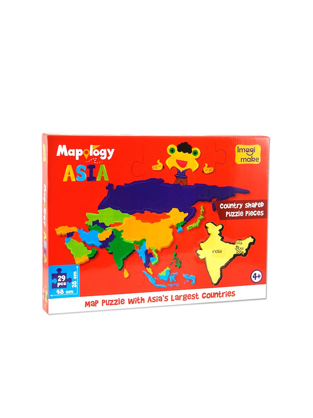 

Imagimake Kids Mapology Skill Learning and Development Toys, Red