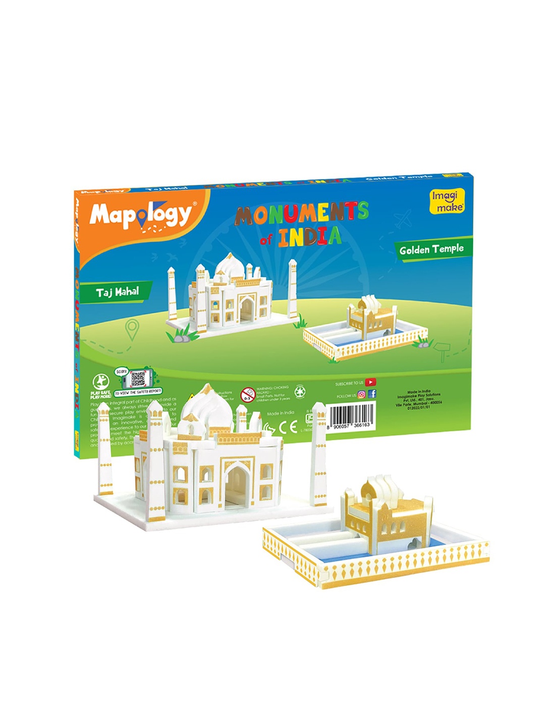 

Imagimake Kids Mapology Skill Learning and Development Toys, White