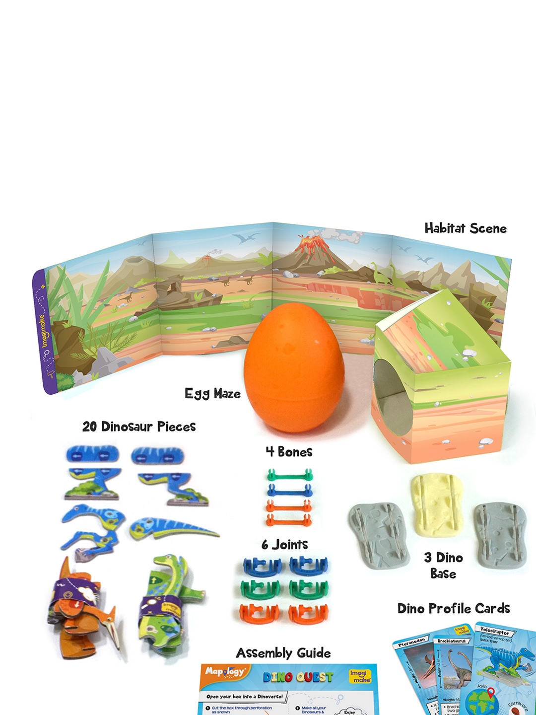 

Imagimake Kids Dino Quest Skill Learning & Development Toys, Blue