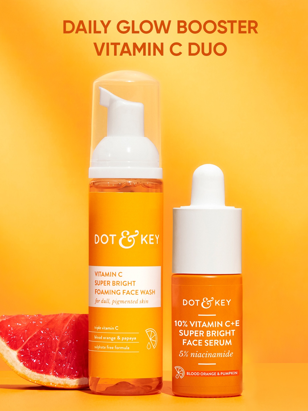 

DOT & KEY Vitamin C Everyday Glow Essentials Duo - Face Wash & Face Serum, Orange