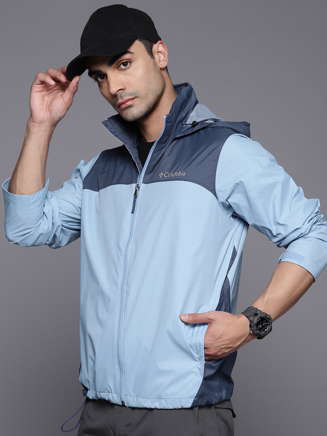 

Columbia Men Nylon Glennaker Lake Rain Jacket, Blue