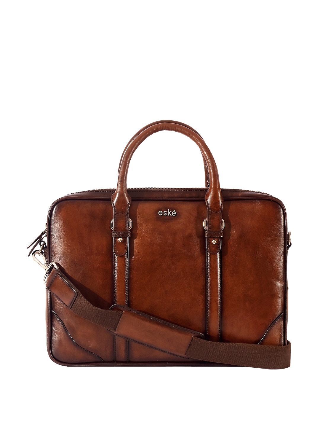 

Eske Men Leather Laptop Bag, Tan