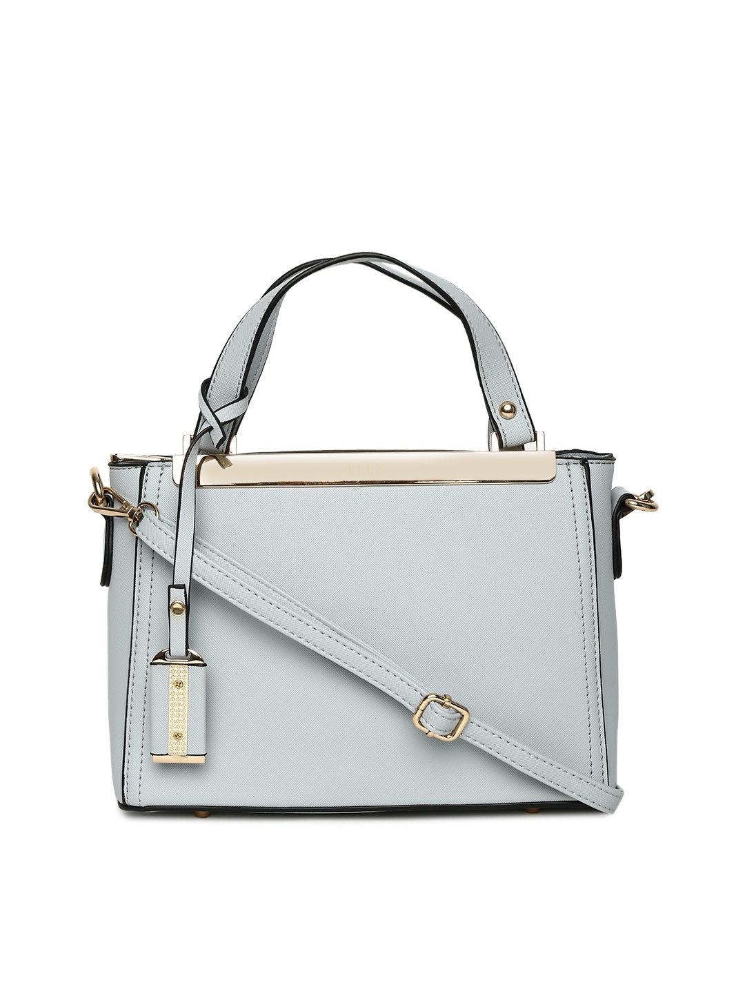 

ELLE Blue Solid Handheld Bag