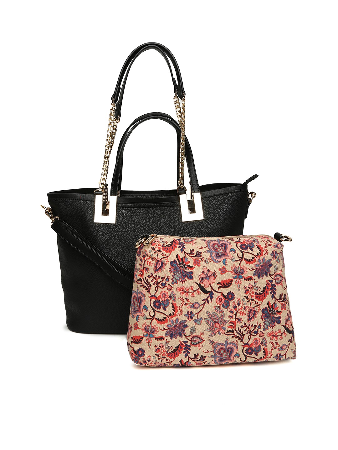 

ELLE Black Solid Shoulder Bag