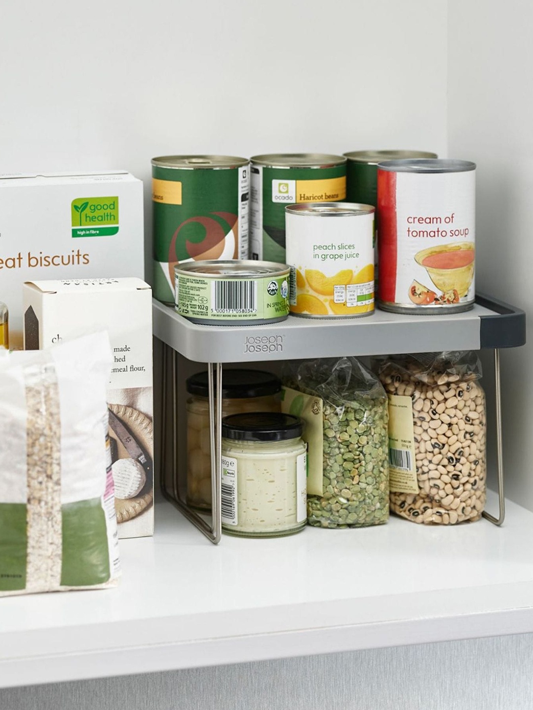 

Joseph Joseph Grey Cupboard Store Expandable Shelf