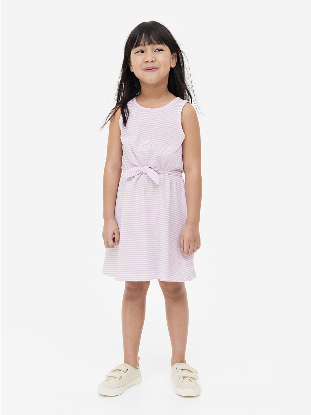 

H&M Girls Tie-Detail Dress, Lavender