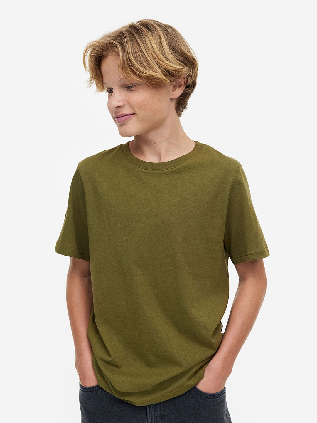 

H&M Boys 3-Pack T-Shirts, Black