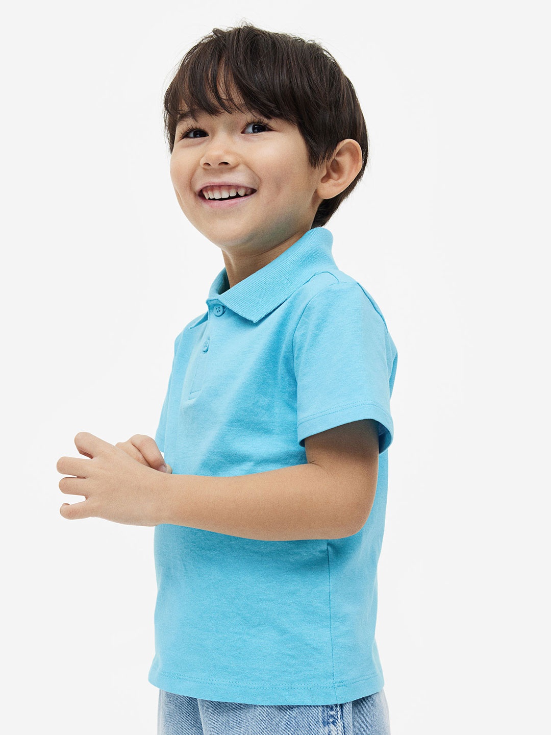 

H&M Boys Polo Shirt, Turquoise blue