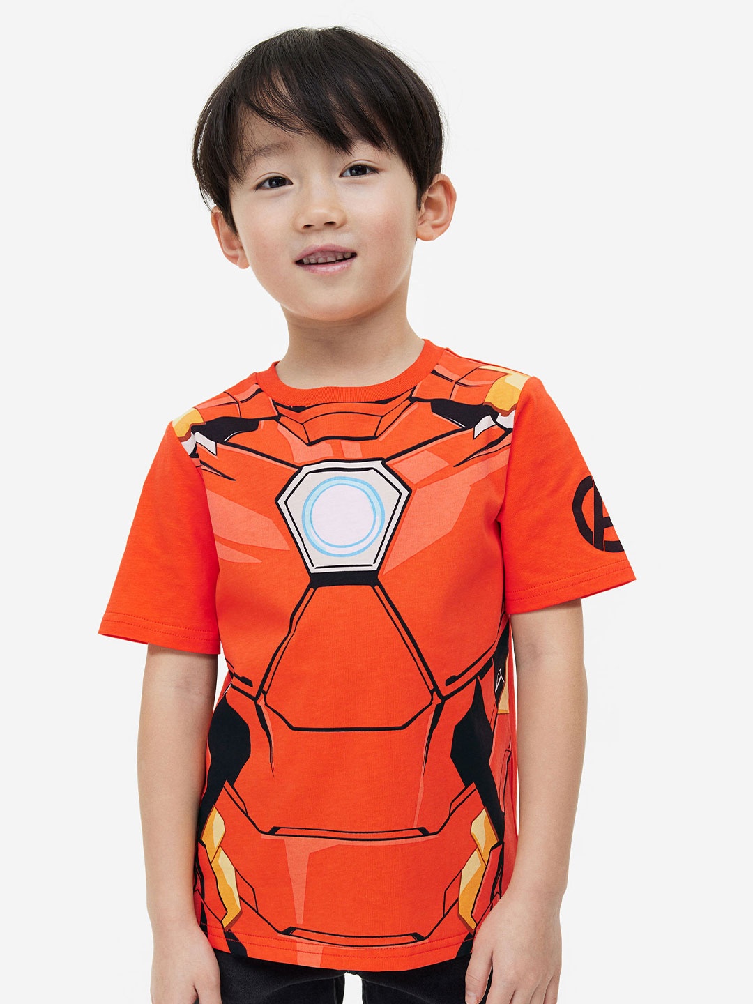 

H&M Boys Printed T-Shirt, Orange