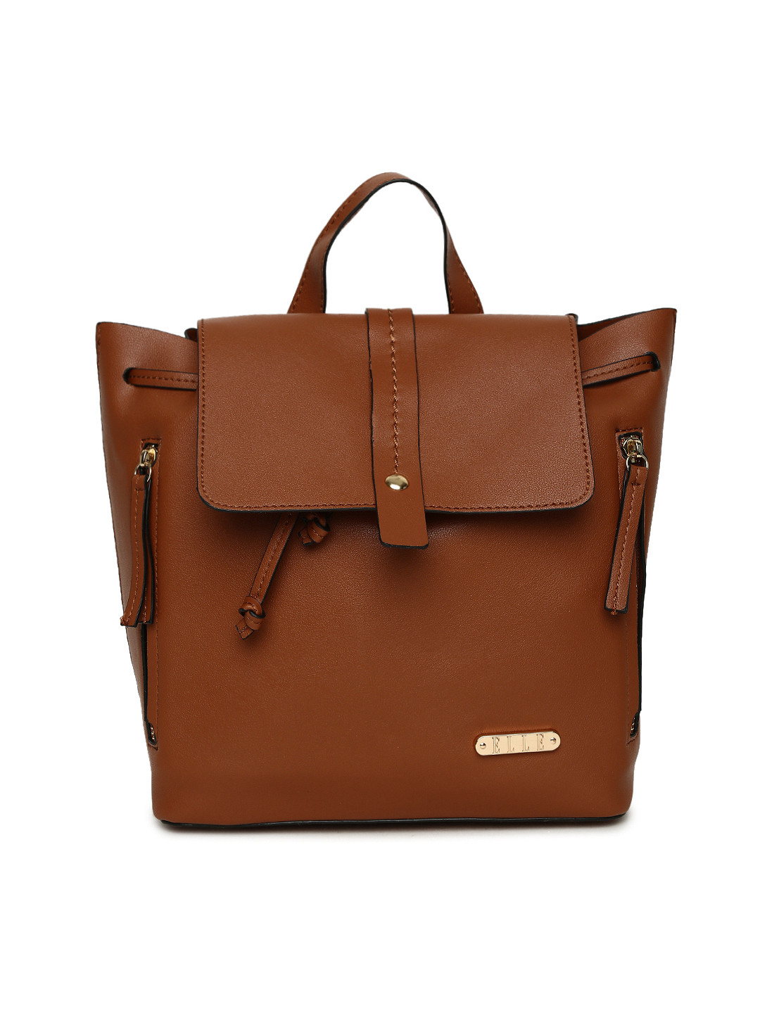 

ELLE Women Brown Solid Backpack