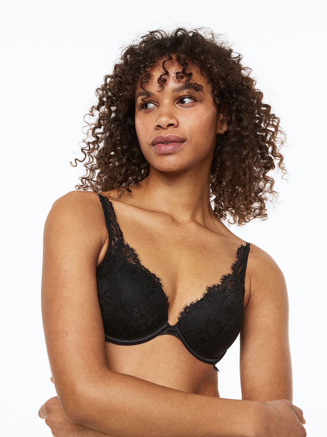 

H&M Lace Super Push-Up Bra 1136495001, Black
