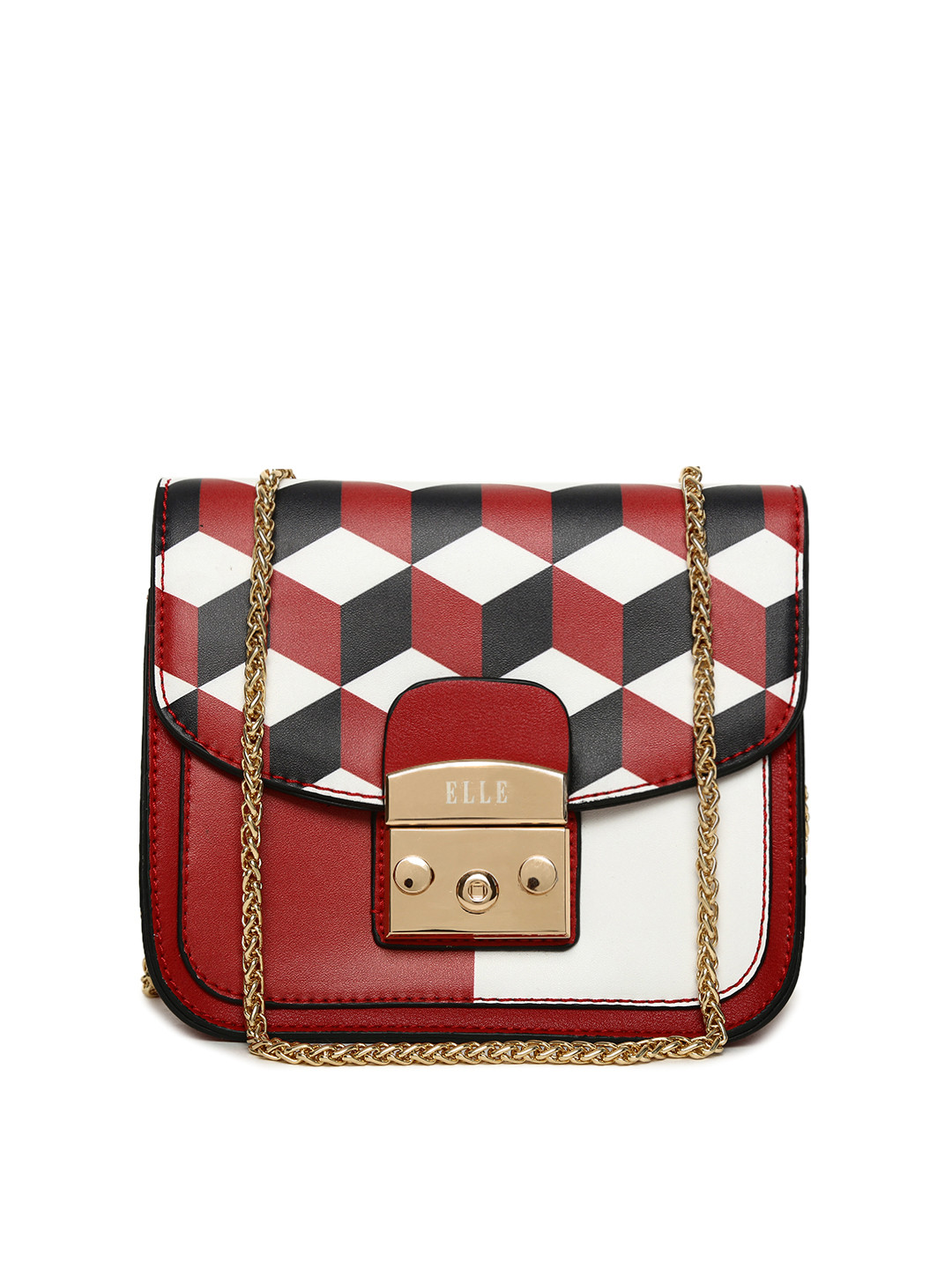 

ELLE Red Checked Sling Bag