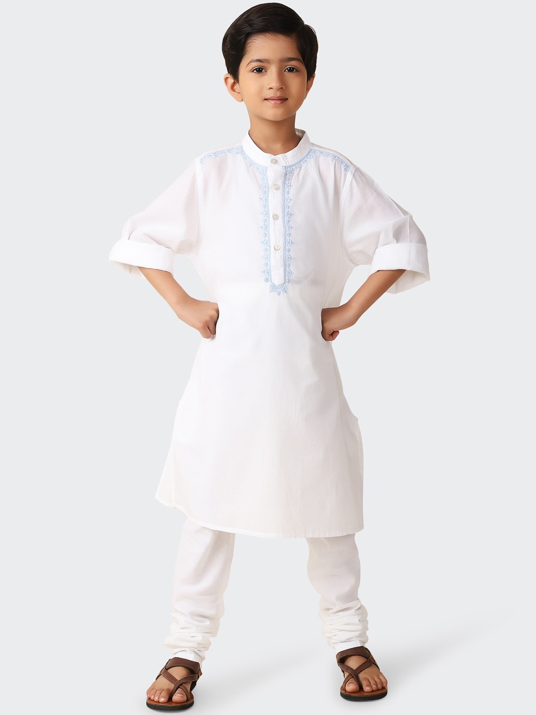 

Fabindia Boys Pure Cotton Kurta, White