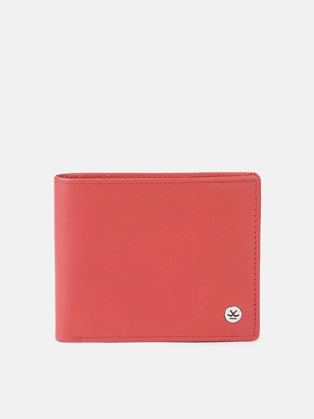 

WROGN Men Leather Two Fold Wallet, Coral