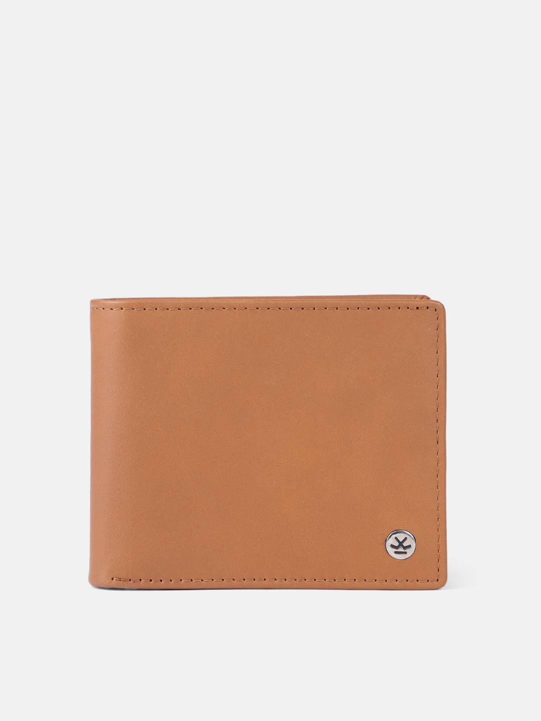 

WROGN Men Leather Two Fold Wallet, Tan