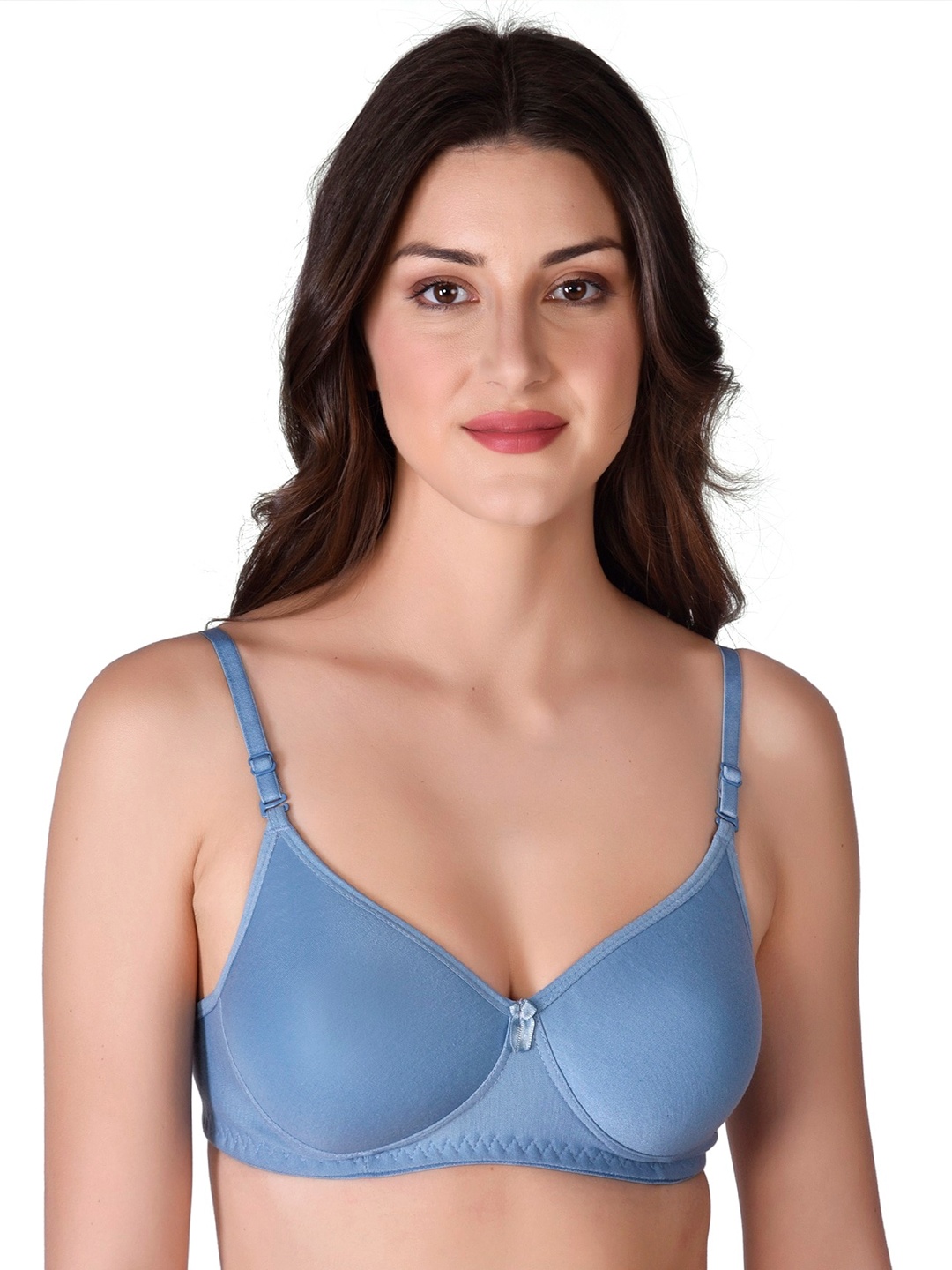 

Narsingha Dreams Lightly Padded Non-Wired Seamless T-shirt Bra, Blue
