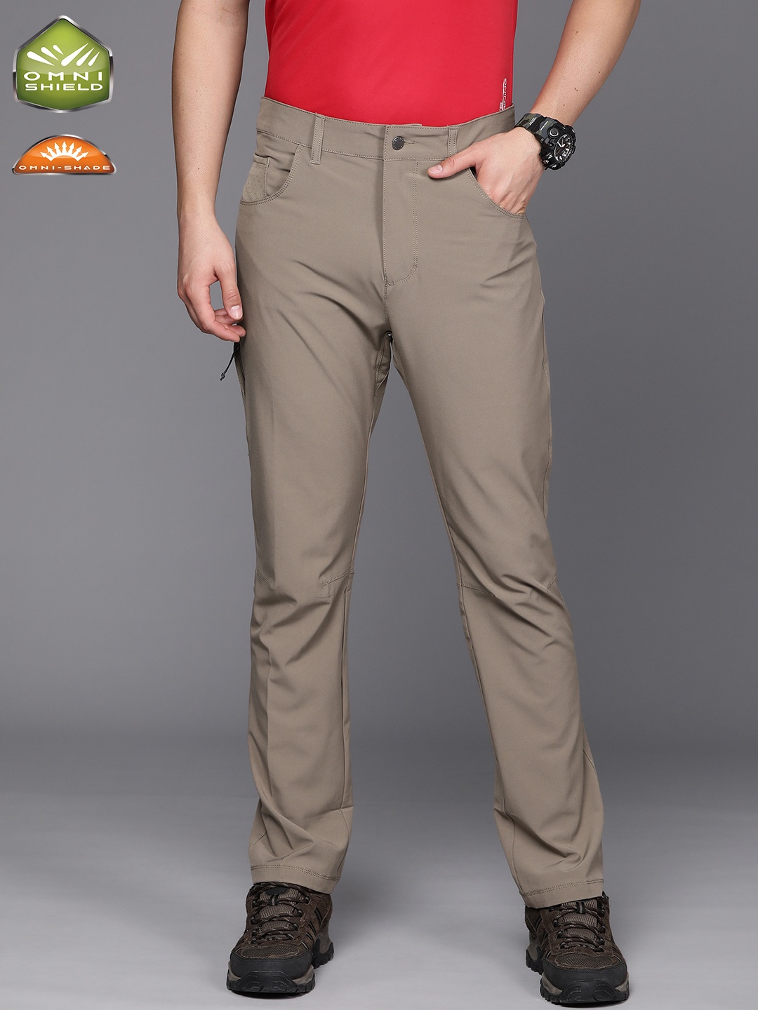 

Columbia Men Relaxed Chinos Trousers, Brown