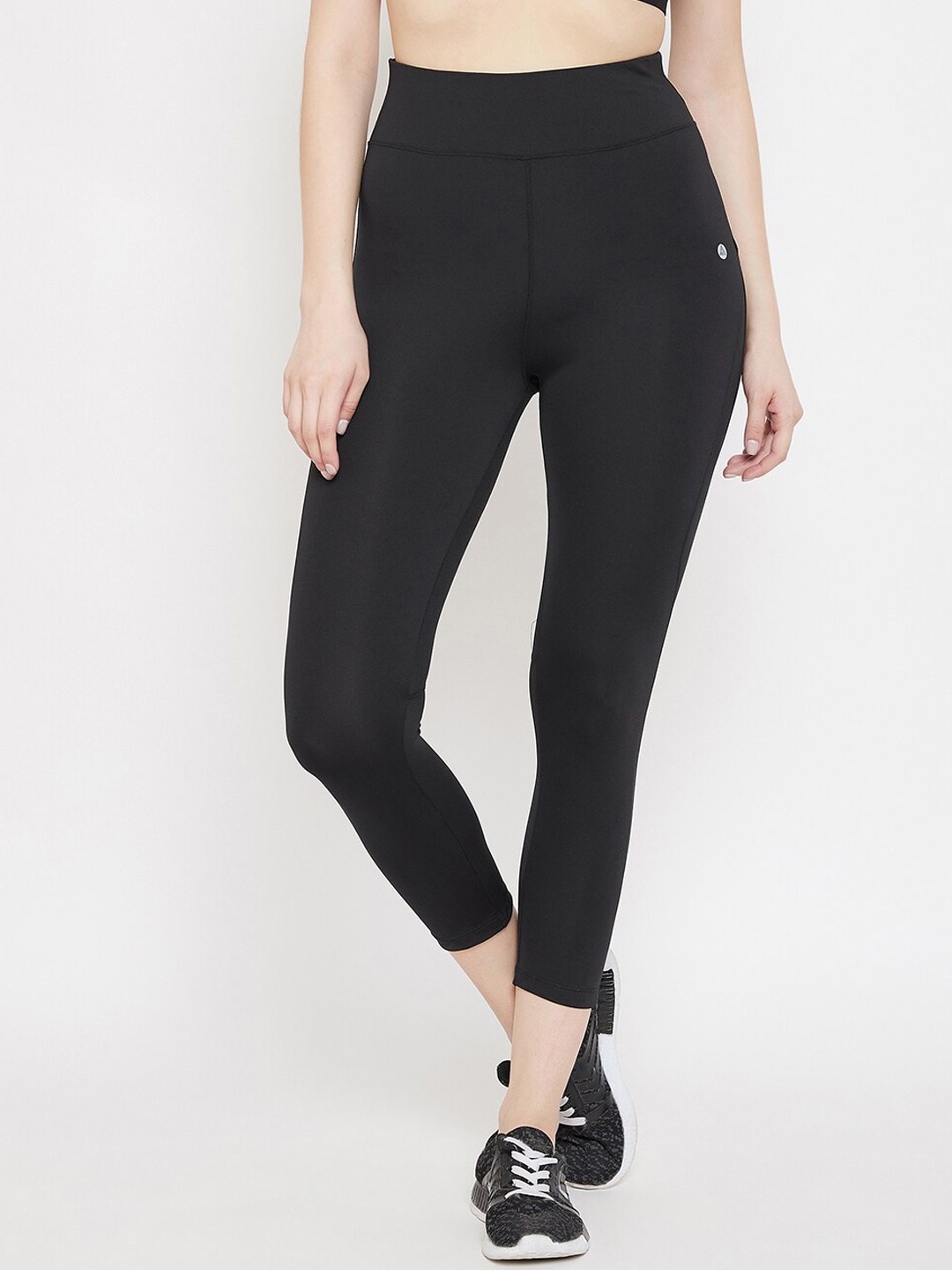 

ATHLISIS Women Ankle-Length Quick Dry Training Tights, Black