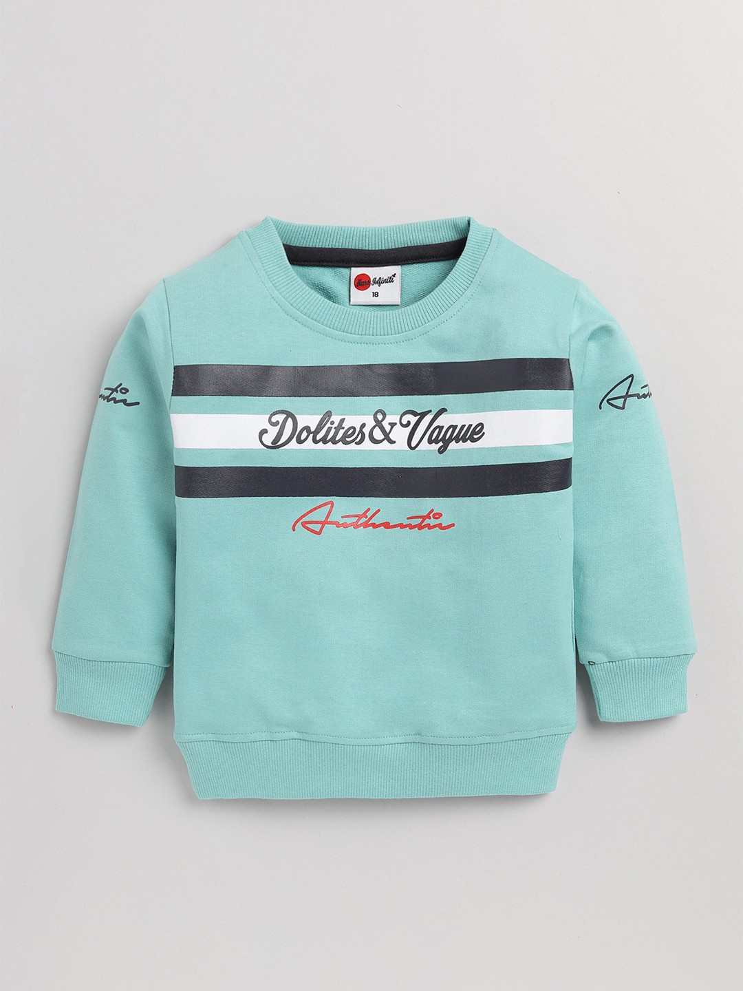 

Mars Infiniti Kids Typography Printed Cotton Pullover Sweatshirt, Blue