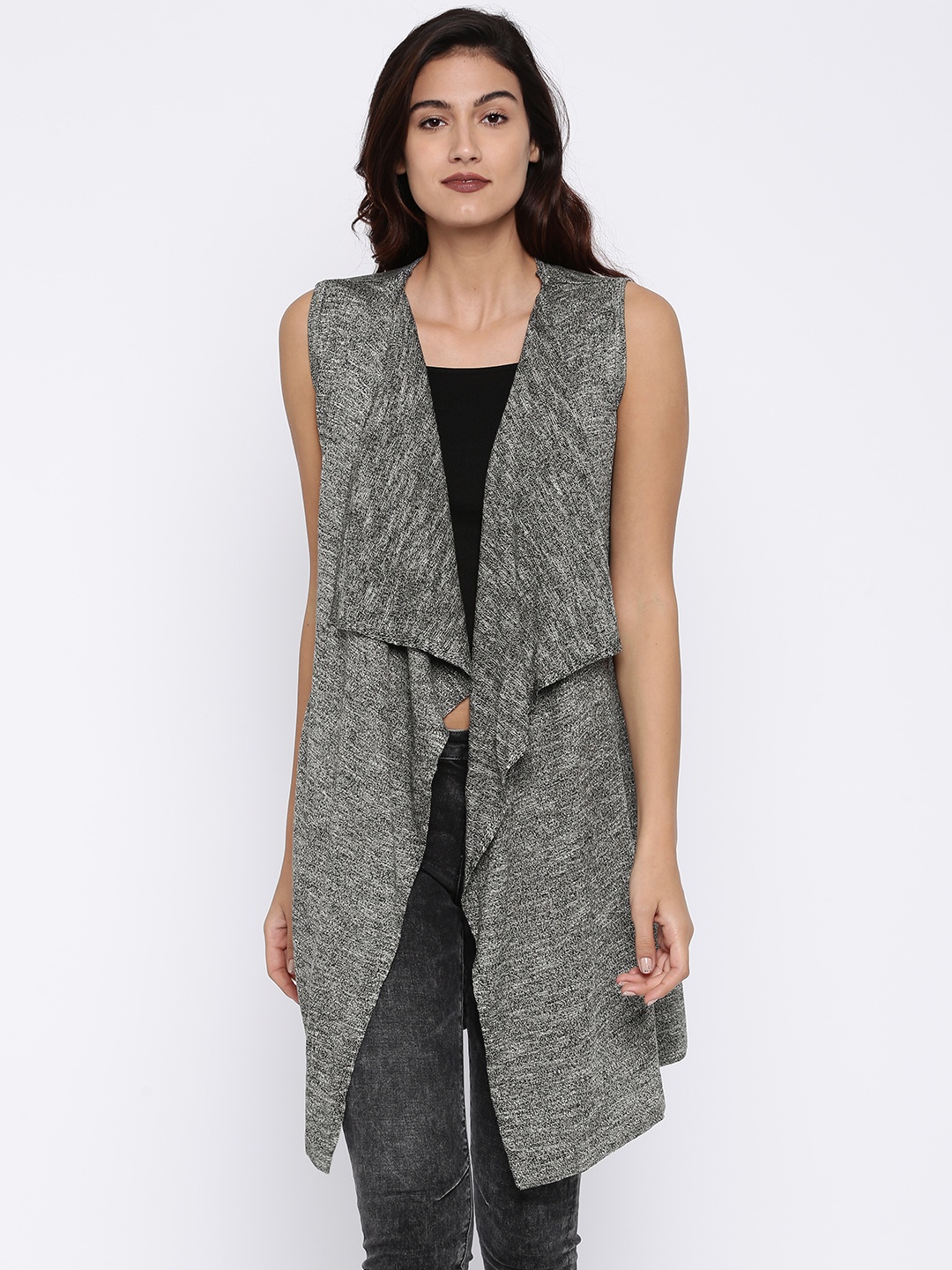 

U.S.Polo Assn. Women Grey Longline Shrug